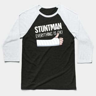 Stuntman Fractured Broken Hand Get Well Gift Baseball T-Shirt